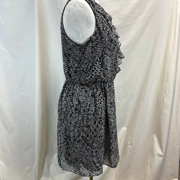 AB Studio Large Black & White Pattern Career Dress - Picture 5 of 8